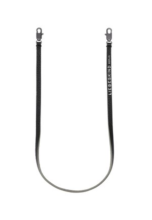 Black leather strap with metal clasps on both ends, featuring "LIEBESKIND BERLIN" branding on one side.