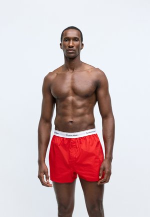 SLIM 3 PACK - Boxer shorts - black/dark berry