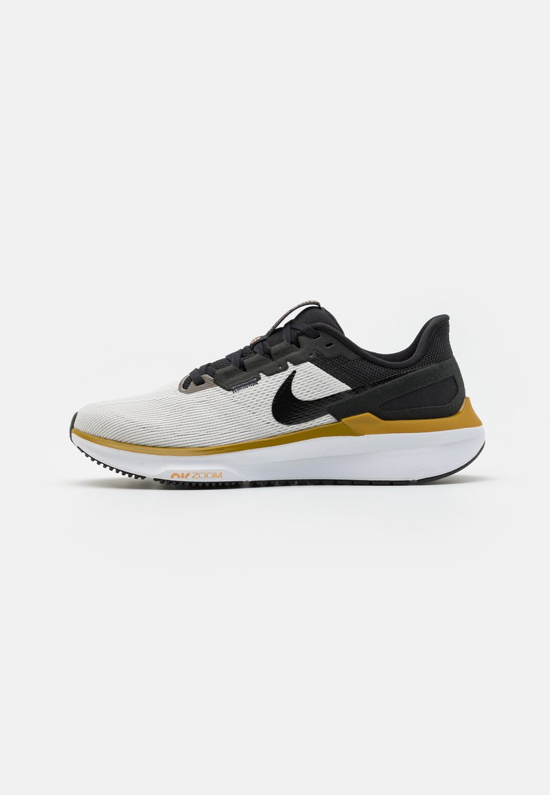 Nike Performance STRUCTURE 25 - Løpesko for vei - summit white/black/platinum tint/bronzine/amber brown/white