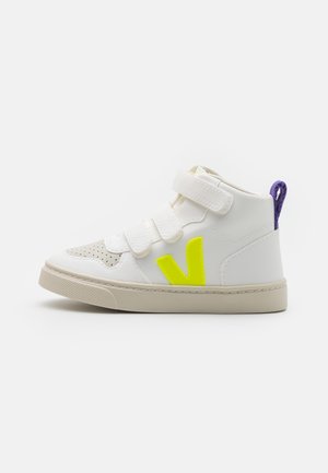 SMALL MID UNISEX - High-top trainers - white jaune/fluo purple