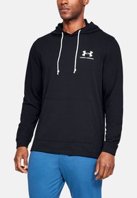 Under Armour SPORTSTYLE TERRY HOODIE - Mikina s kapucí - black