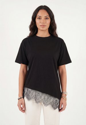 Lela & Buratti, LELA & BURATTI T SHIRT REGULAR FIT - Camiseta estampada - black