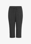 CROPPED - Trousers - black oyster