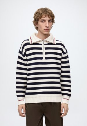 Tommy Hilfiger, Strickpullover - navy blue/ivory petal