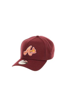 New Era, ATLANTA BRAVES MLB 150TH ANNIVERSARY SIDEPATCH 9FORTY A-FRAME SNAPBACK - Cap - weinrot
