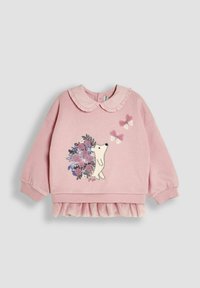 JoJo Maman Bébé APPLIQUÉ FRILL SET-REGULAR FIT - Leggingek - Nadrágok - pink hedgehog