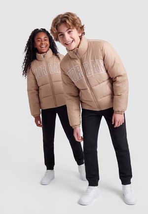 Jordan, MIXED MEDIA PUFFER UNISEX, beżowy