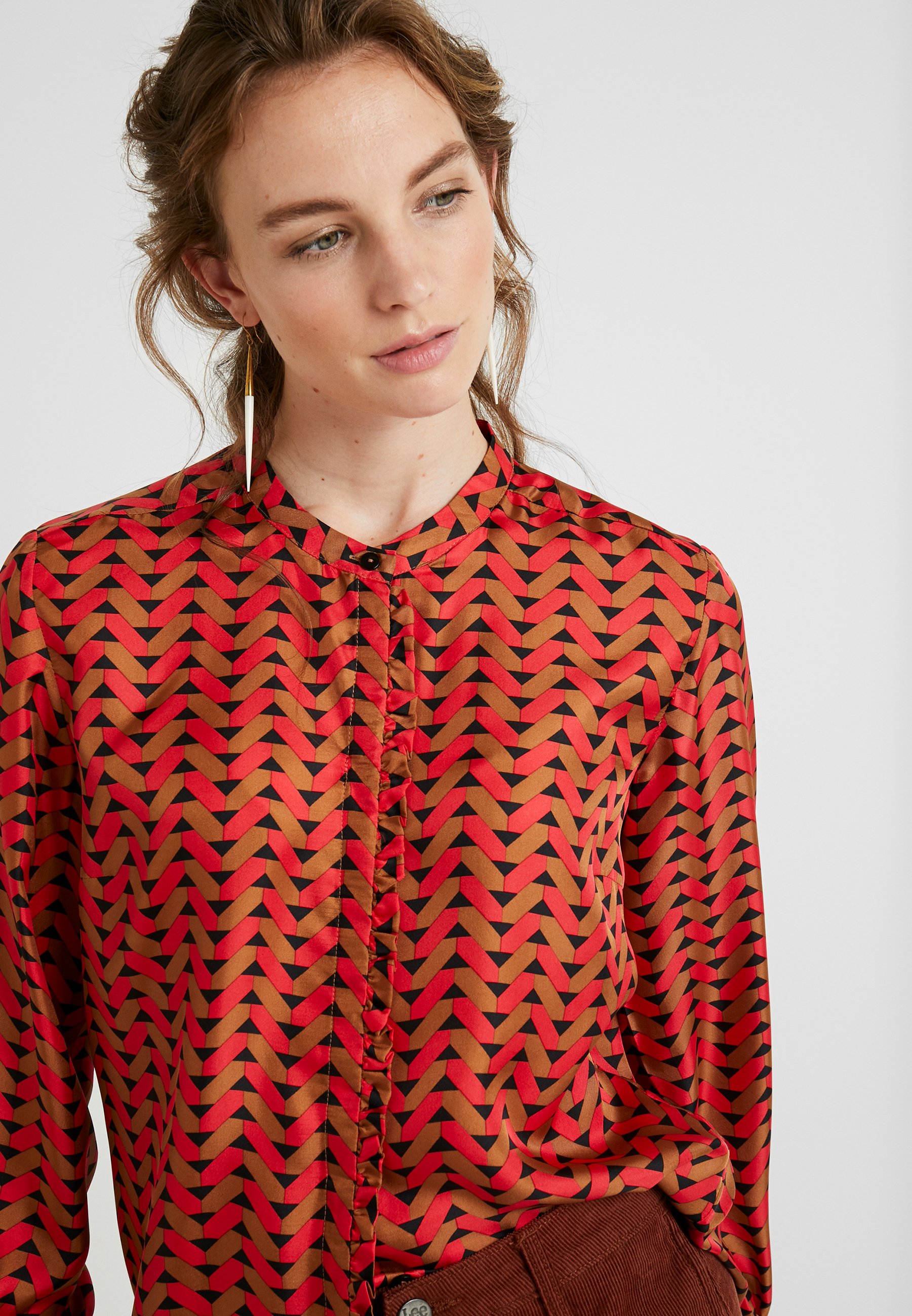 Second Female TILES Blouse lycheeRood Zalando.nl Second Female TILES Blouse lycheeRood Zalando.nl
