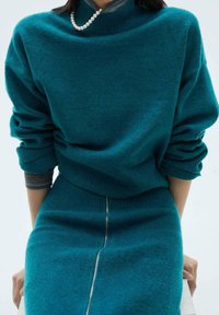 Mango Strickpullover - green