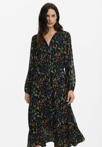 Desigual FLORAL MIDI - Vestito casual - black