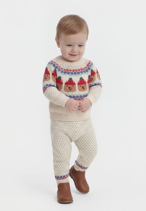 GAP BABY BEAR FAIR ISLE SWEATER OUTFIT SET - Pullover - beige