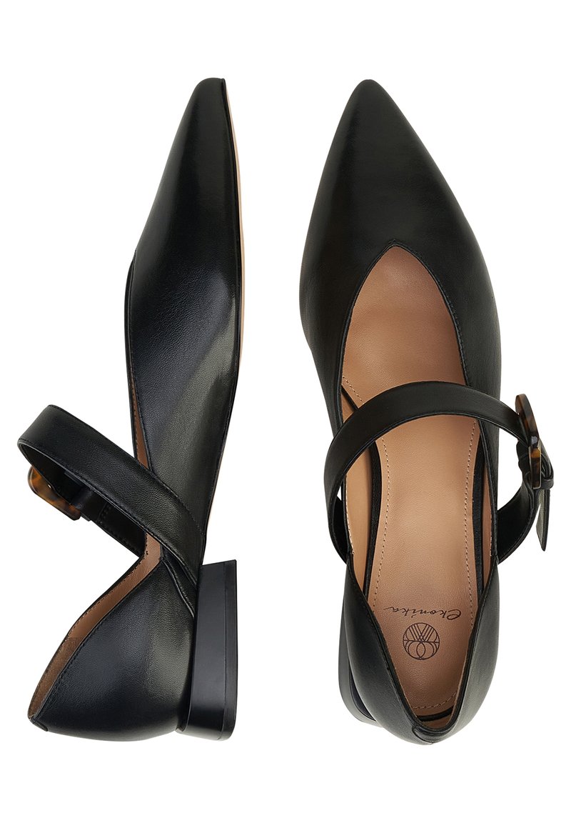Damen Klassische Ballerinas | Ekonika Klassischer Ballerina black/schwarz - AG10774 Damen Klassische Ballerinas | Ekonika Klassischer Ballerina black/schwarz - AG10774