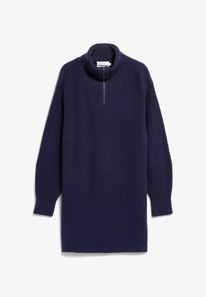ARMEDANGELS, TROYER RIB - Strickkleid - tinted navy