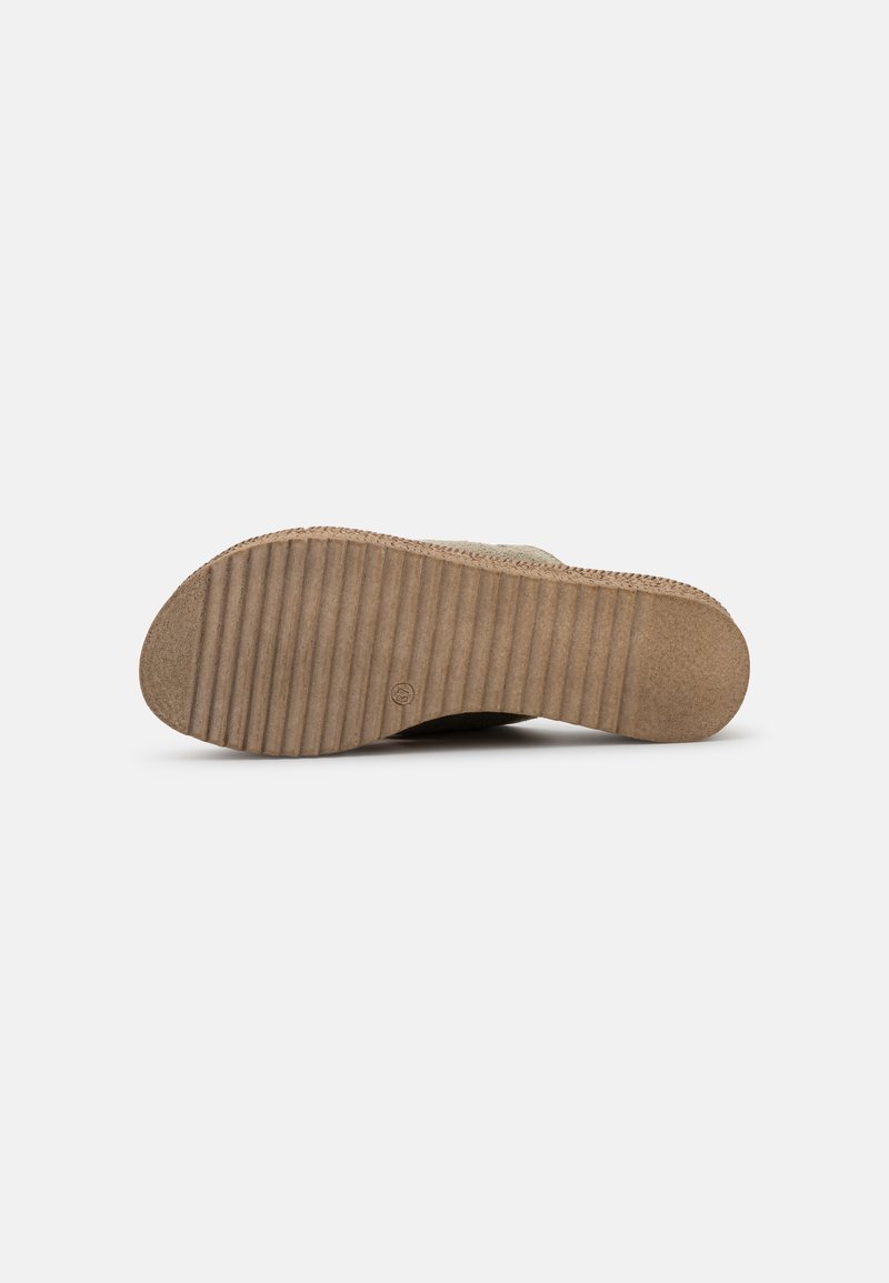 Damen Flache Pantoletten | s.Oliver Pantolette flach sage/mint - HD43759 Damen Flache Pantoletten | s.Oliver Pantolette flach sage/mint - HD43759