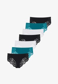 Não selecionado, black/white/teal