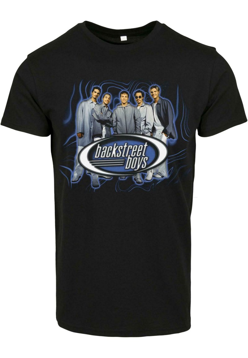 Merchcode BACKSTREET BOYS THROWBACK OVAL Print Tshirt black