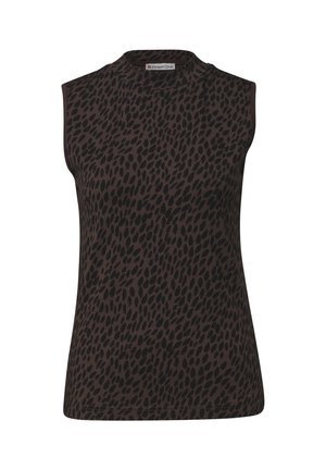 Street One, TOP MIT TURTLE NECK UND LEO-PRINT - Top - molten earth