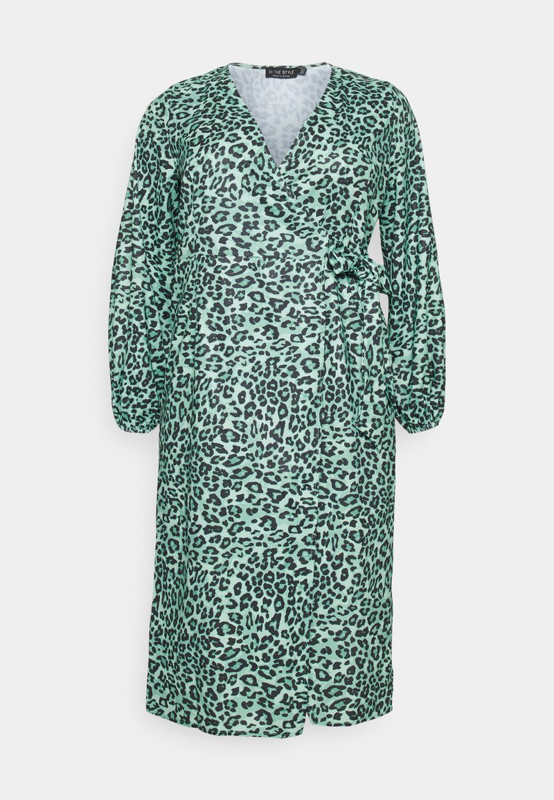 IN THE STYLE CURVE Jurk groen