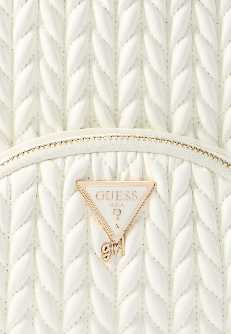 guess mini backpack white Factory Evan Color-Block Crossbody The Manhattan II Flap Backpack by Guess is a stylish casual backpack that combines functionality with elegance Mini Backpack Backpack Handbag Guess