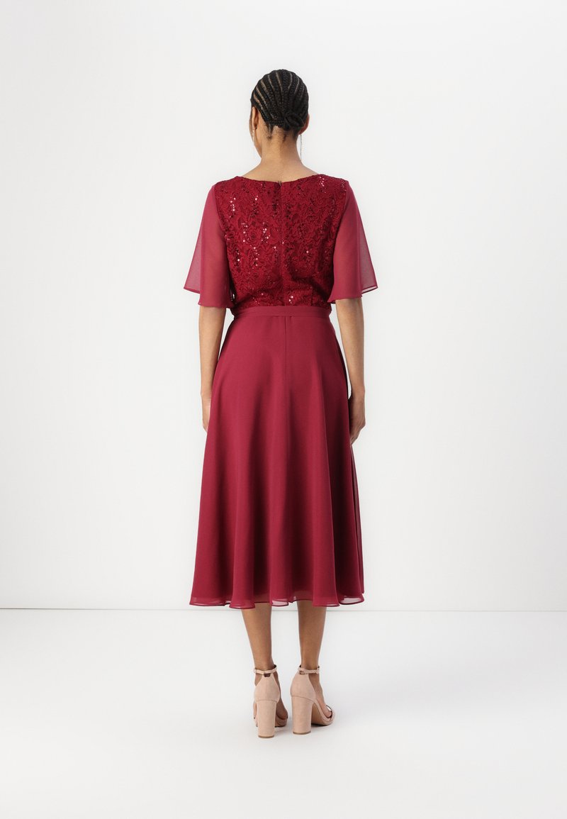 red swing dress uk Beth Swing Dress in Scarlet Red Vintage Diva