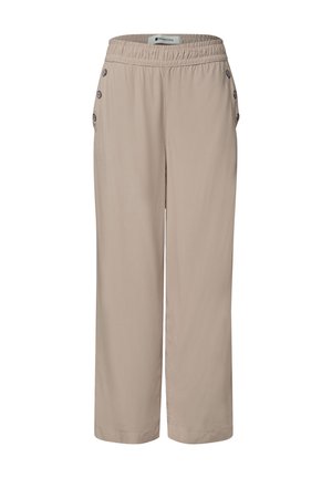 Street One, HIGH-WAIST WIDE-LEG PANTS IN A LOOSE FIT - Broek - sepia sand