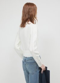 Calliope CON ROUCHES  - Strickpullover - bianco