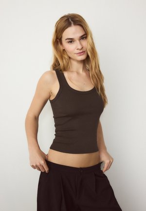 Stradivarius RACERBACK  - Top - mottled brown