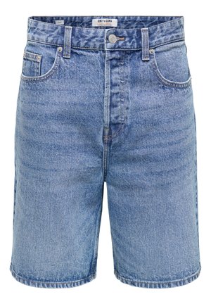 Only & Sons, ONSFIVE BAGGY - Shorts di jeans - medium blue denim