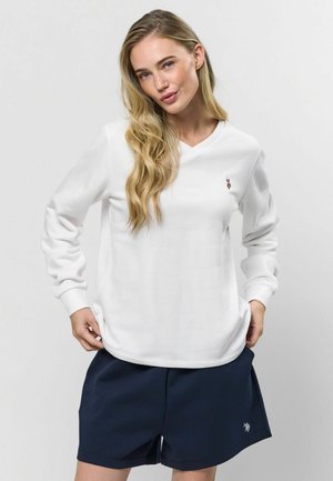 MACY V-NECK - Sweatshirt - white