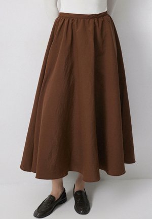 FRILLY  - sukňa v tvare A - brown