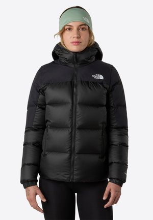 DIABLO HOODED JACKET - Pūkinė striukė - black heather/black