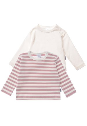 2TLG. LANGARMSHIRT - Long sleeved top - rosa weiss