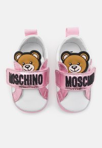 MOSCHINO UNISEX - První boty - white/pink/black