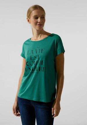 Street One Maglietta Manica Lunga Con Stampa - Verde Soft Grass - Taglia 48 Donna - 2