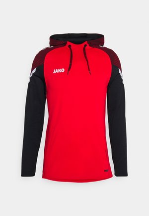 JAKO PERFORMANCE - Hoodie - rot/schwarz