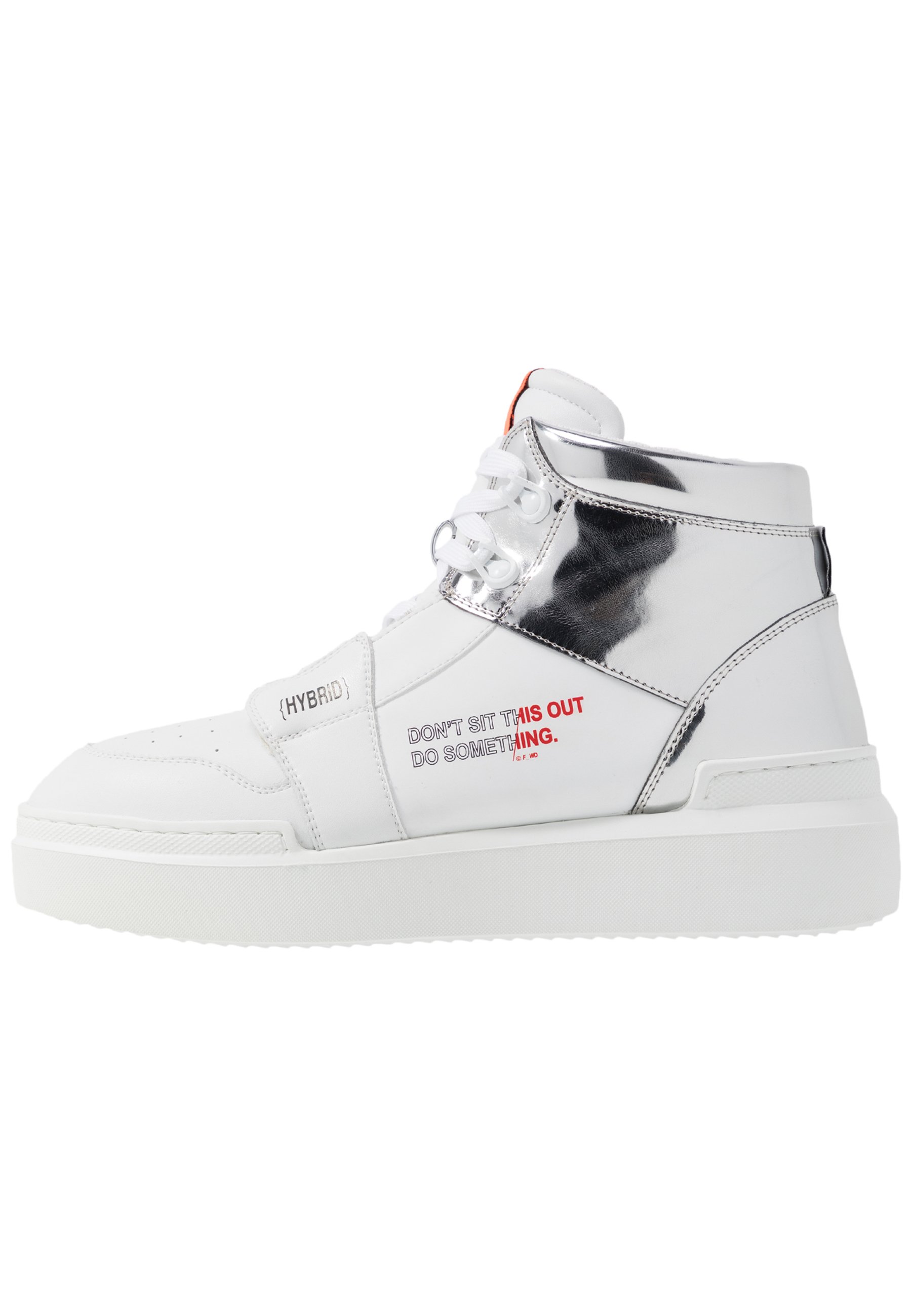 F_WD Høye joggesko whitesilver Zalando.no F_WD Høye joggesko whitesilver Zalando.no