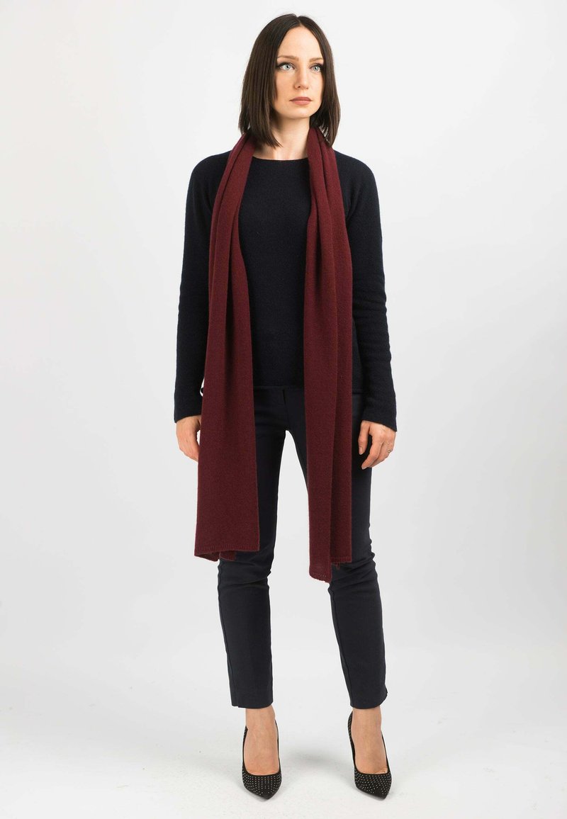 Dalle Piane Cashmere Schal - bordeaux