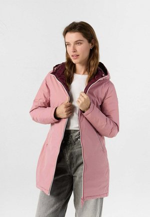 Piumino lungo - rosa