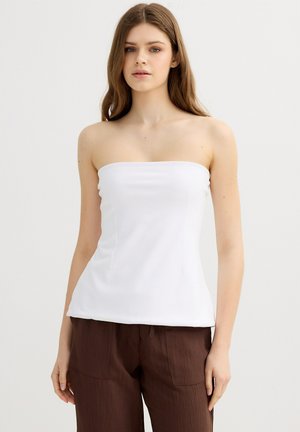 INSIDE, TOP BANDEAU PEPLUM - Top - blanco