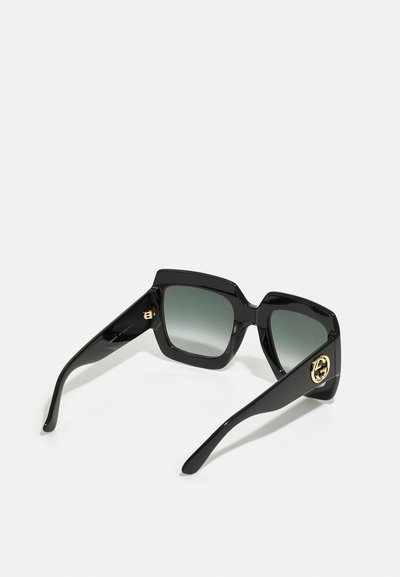 Gucci GG OVERSIZED SQUARE ACETATE SUNGLASSES - Sonnenbrille - black/grey