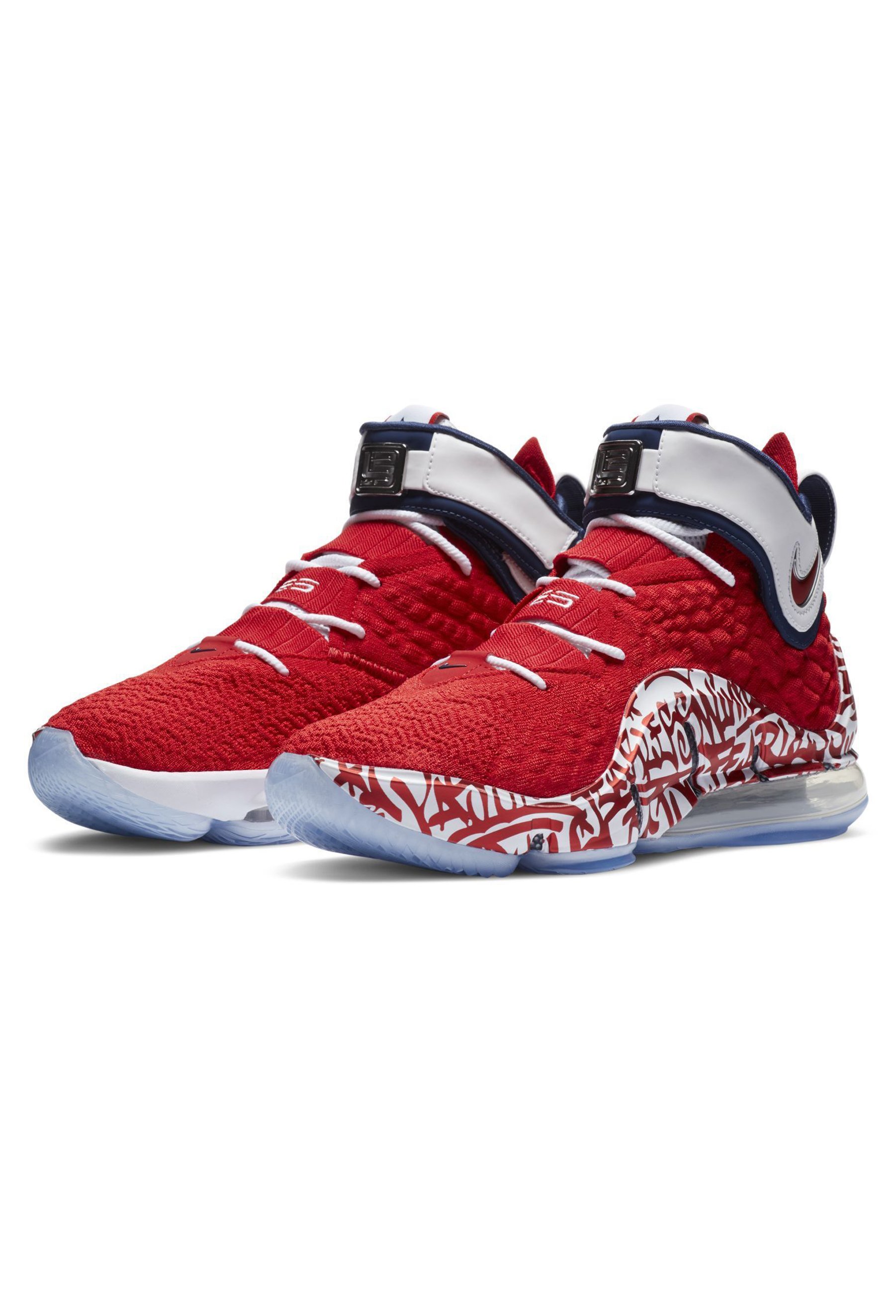 Nike Performance Basketbalschoenen - university red/white/university red/ Rood - Zalando.nl