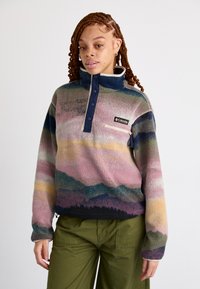 HELVETIA™ II PRINTED CROPPED HALF SNAP - Fleecepullover - collegiate navy dolomites