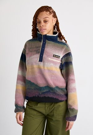 HELVETIA™ II PRINTED CROPPED HALF SNAP - Fleecegenser - collegiate navy dolomites