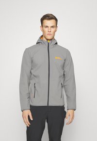 Jack Wolfskin BORNBERG HOODY - Softshelljakke - smokey grey