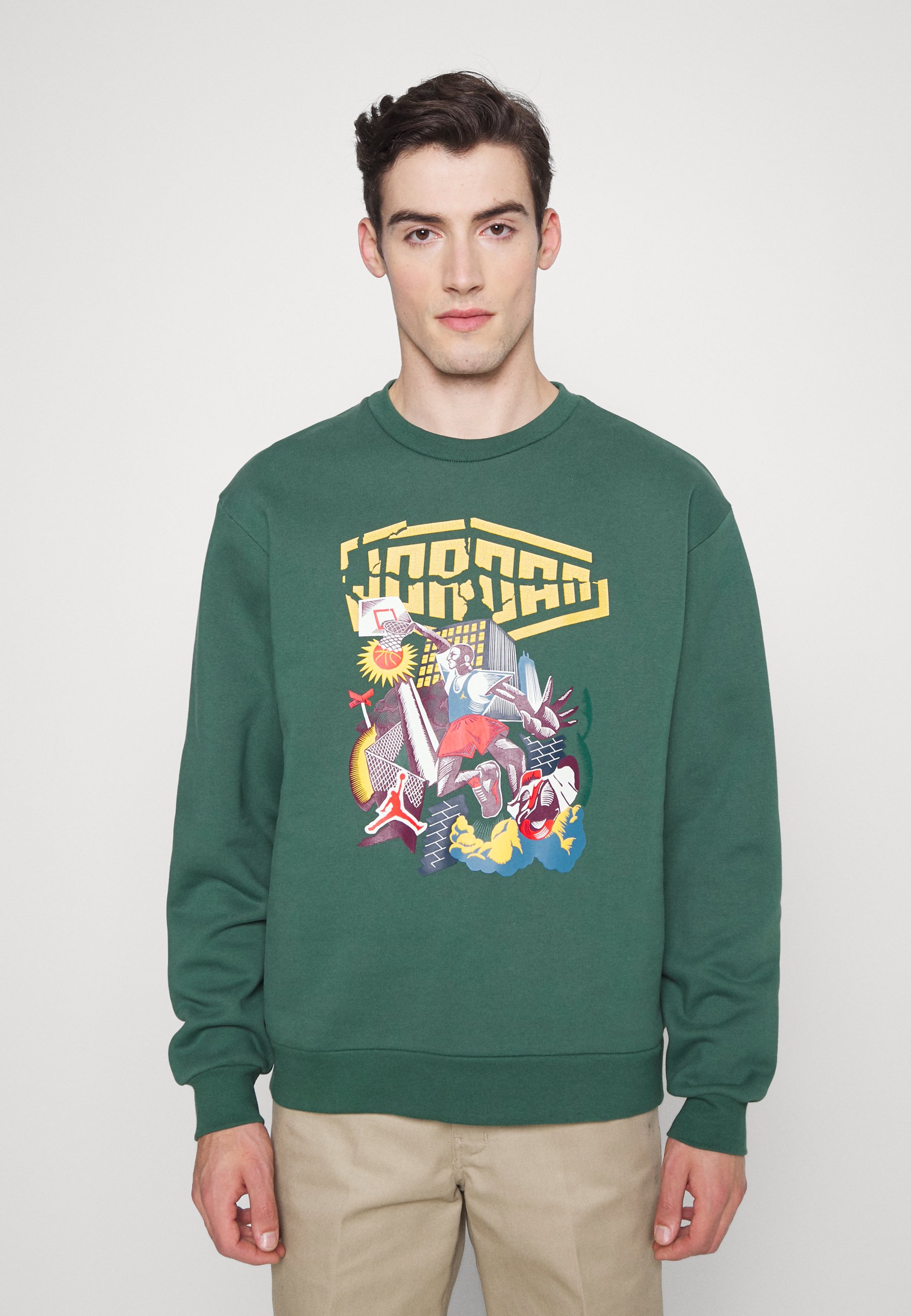 Jordan CREW - Felpa - noble green/oliva - Zalando.it