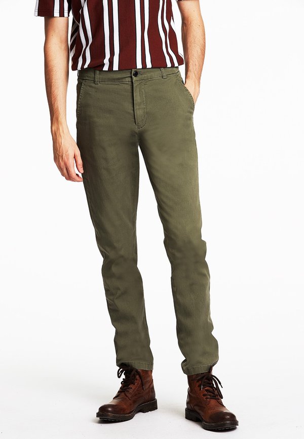 SUPERFLEX  - Chinos - dk army