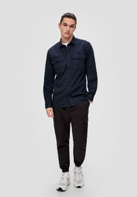 QS Overhemd - tiefblau