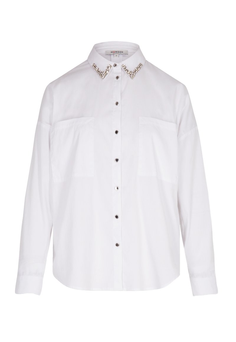 Morgan WITH RHINESTONES - Camicia - blanc/bianco - Zalando.it