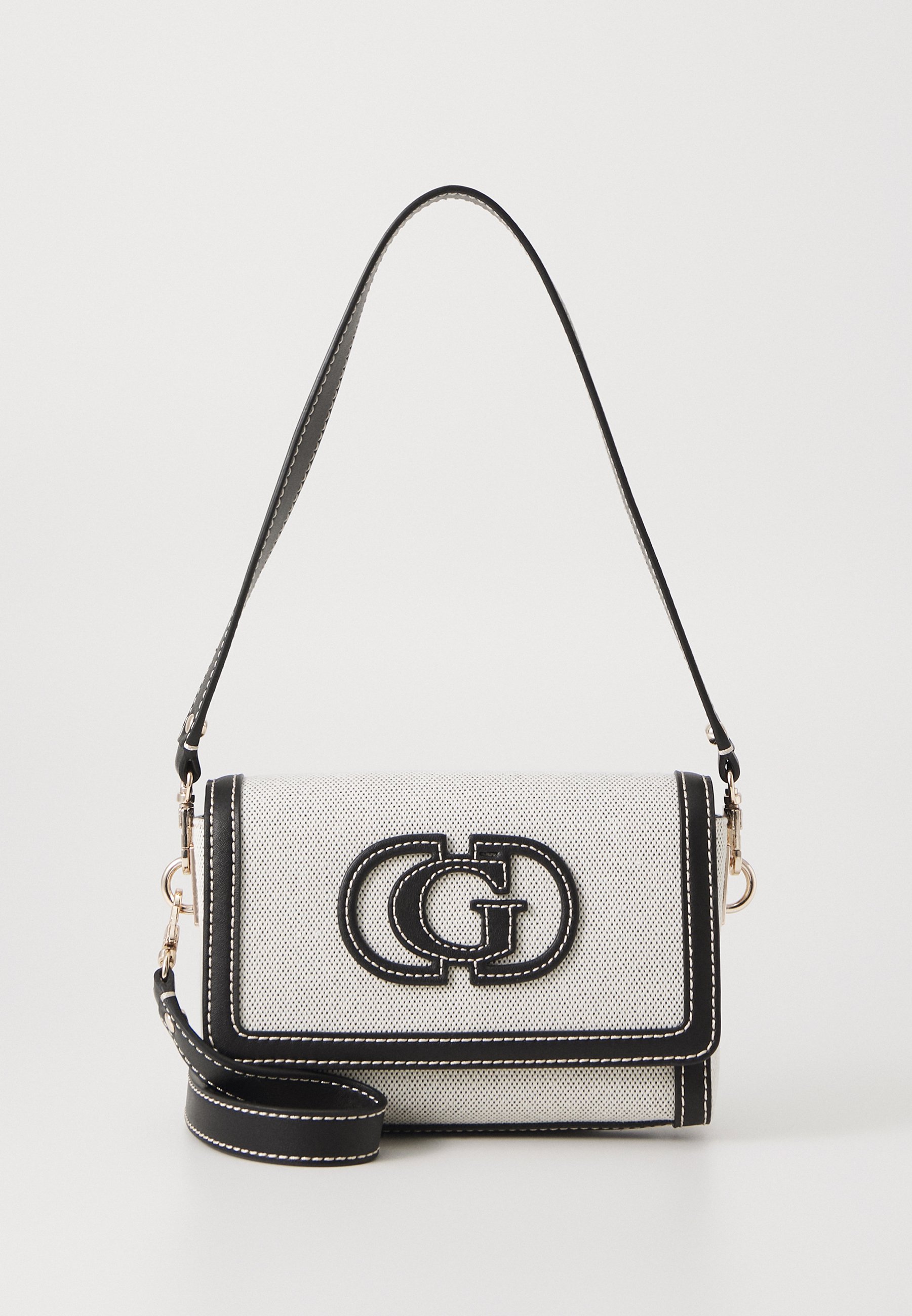 GUESS Damen Umhängetasche Sebina Flap – Denim-Look Mit Verstellbarem Gurt