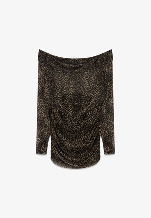 Guess, ANIMALIER-PRINT MINI DRESS - Robe de soirée - animalier